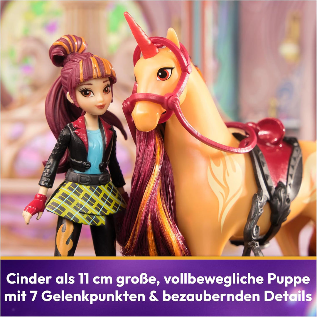 Unicorn Academy Valentina und Einhorn Cinder Set - ca. 12 cm grosse Originalfiguren zur beliebten Ne