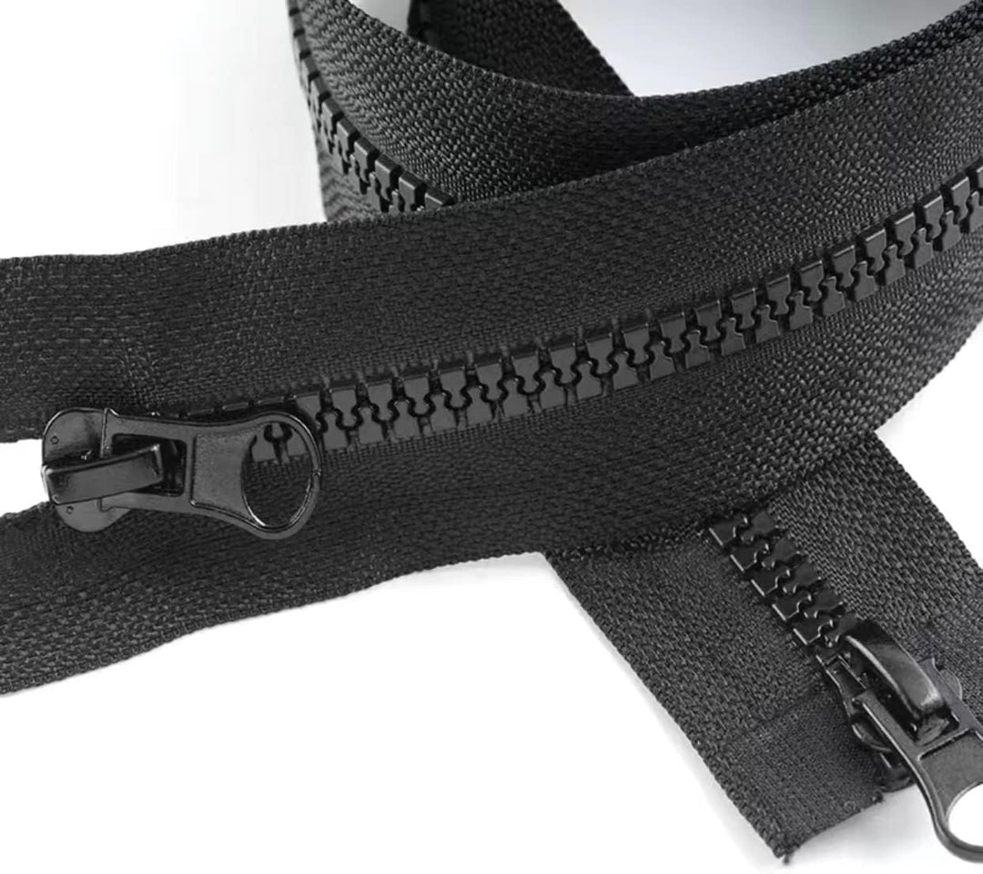 2 Stück/Pack Reissverschlüsse 60 cm, doppelter Reissverschluss Öffnung aus Kunststoff #5, Reissversc