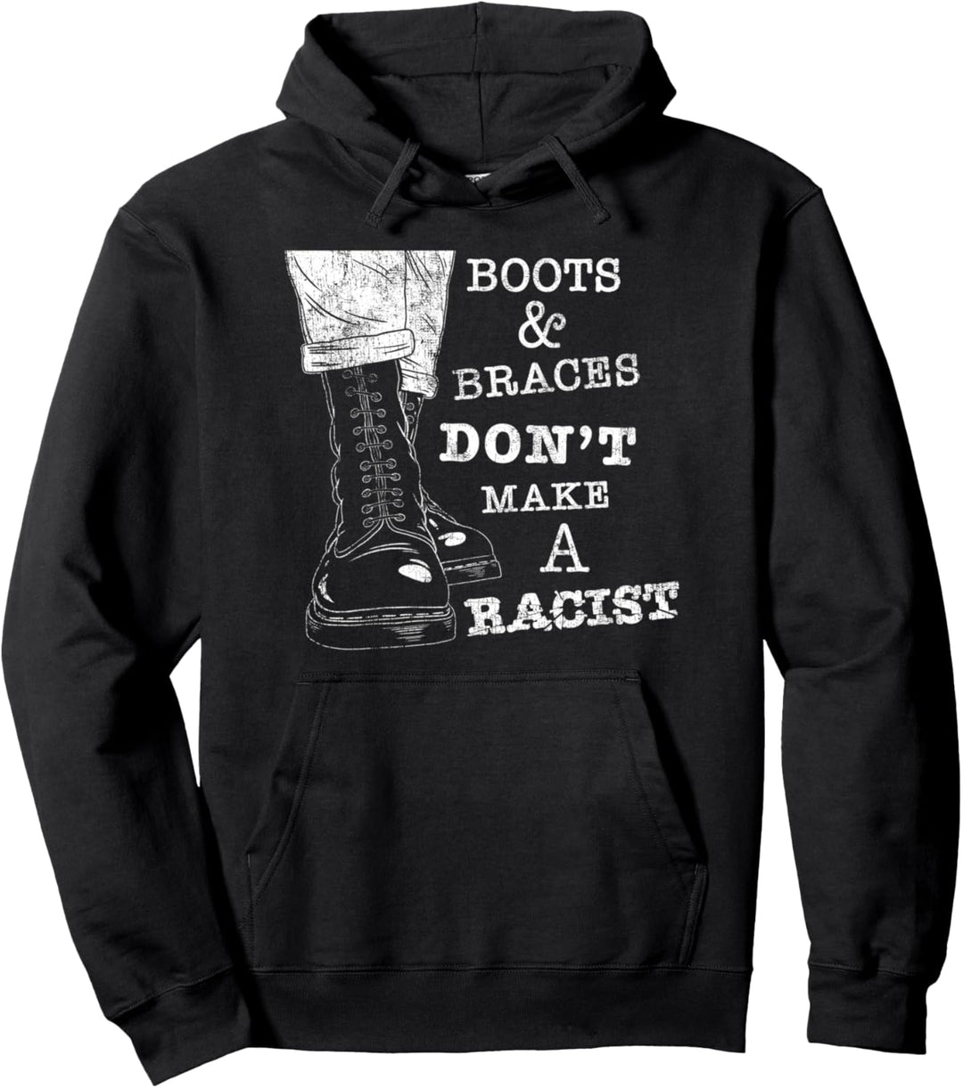 Boots and Braces Shirt - Anti-Racism Street Punks - Skinhead Pullover Hoodie