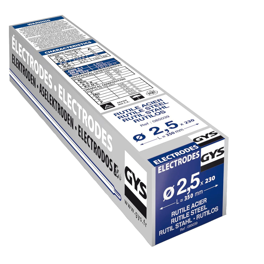 GYS 085039 230 Rutil-Elektroden Stahl, 0 W, 0 V, gelb, 230