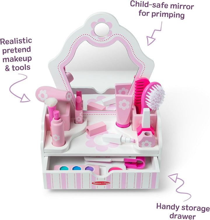 Melissa & Doug Schminktischspielset | Fantasiespiel | Spielset | 3+ | Geschenk für Jungen oder Mädch