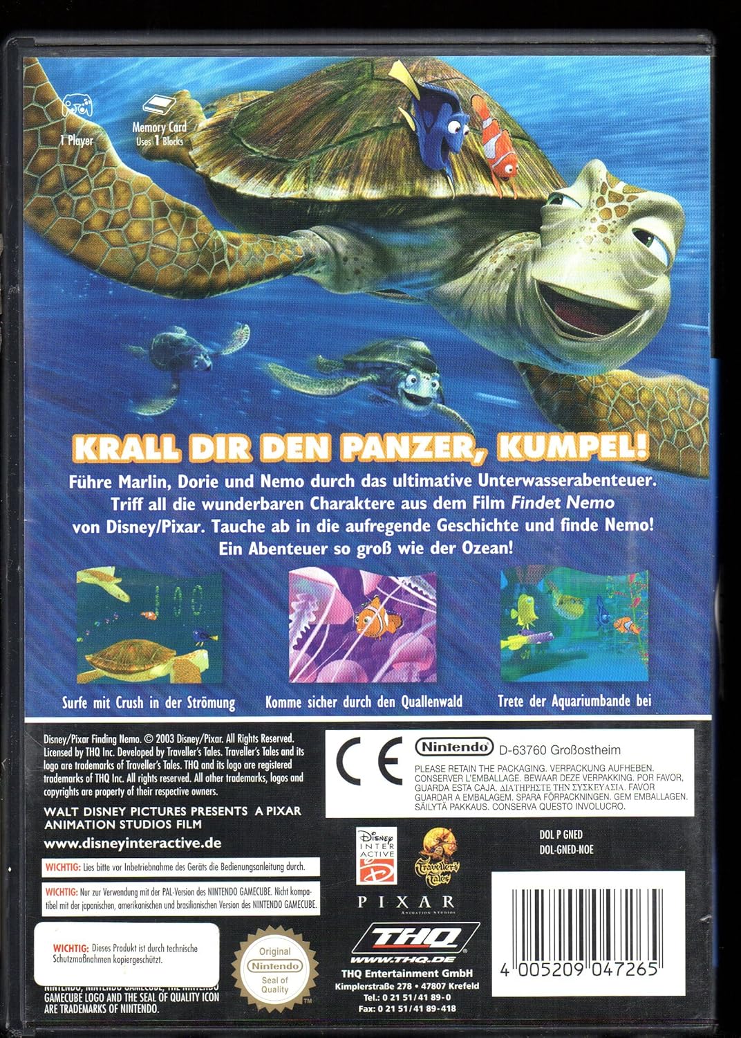 Findet Nemo GameCube Standard, GameCube Standard
