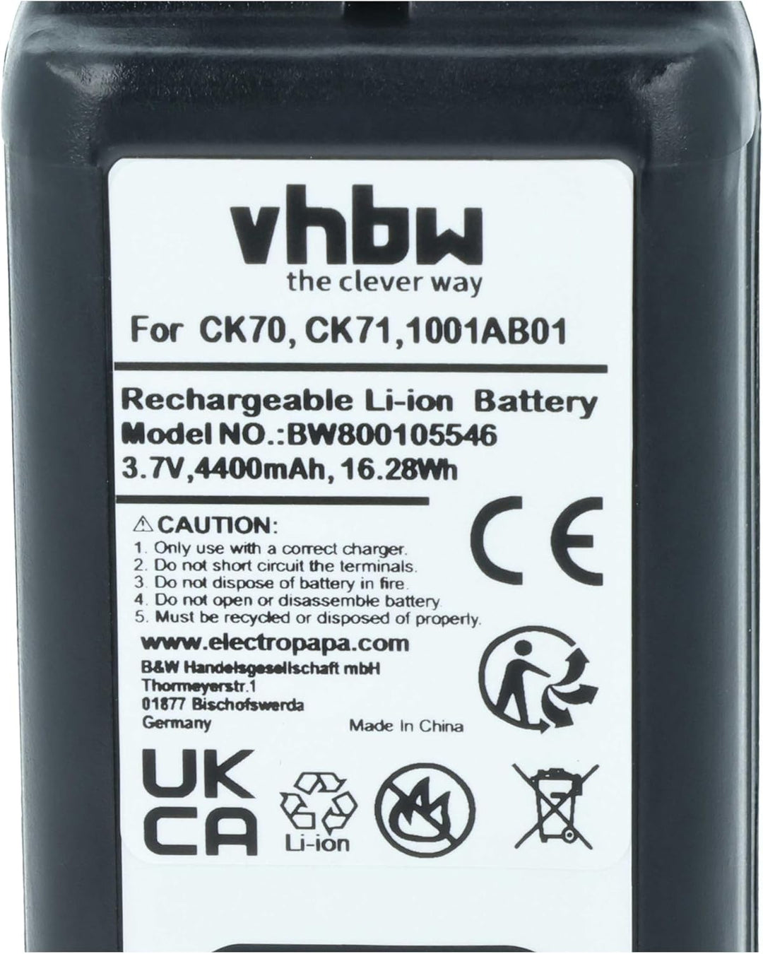 vhbw 2X Akku Ersatz für Intermec 318-046-001, 1001AB02, 318-046-011, 1001AB01 für Mobilcomputer PDA