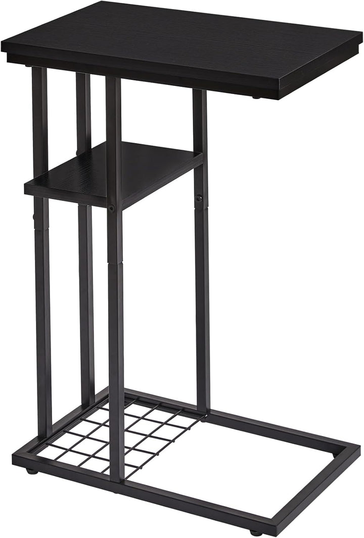 YMYNY Beistelltisch Kaffeetisch C-Form, Eleganter Kleiner Sofatisch, Industrie-Design, Sofatisch 40