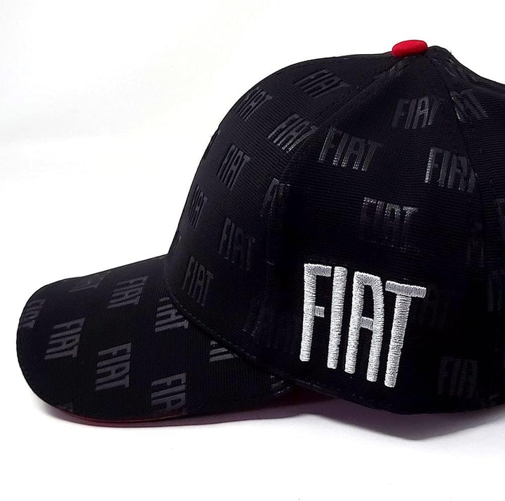 Fiat Unisex Visier, Fiat 21239 Kappe mit gebogenem Visier schwarz, Einheitsgrösse EU