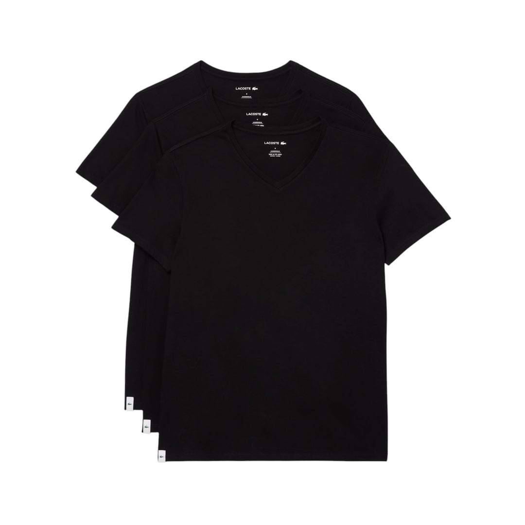 Lacoste Herren Unterhemd XS Schwarz, XS Schwarz