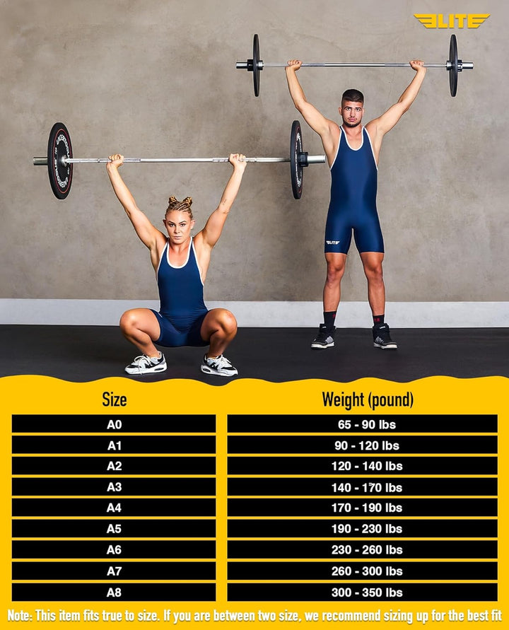 Elite Sports Men’s wrestling singlets, Standard Singlet for Men Wrestling Uniform Navy L, Navy L