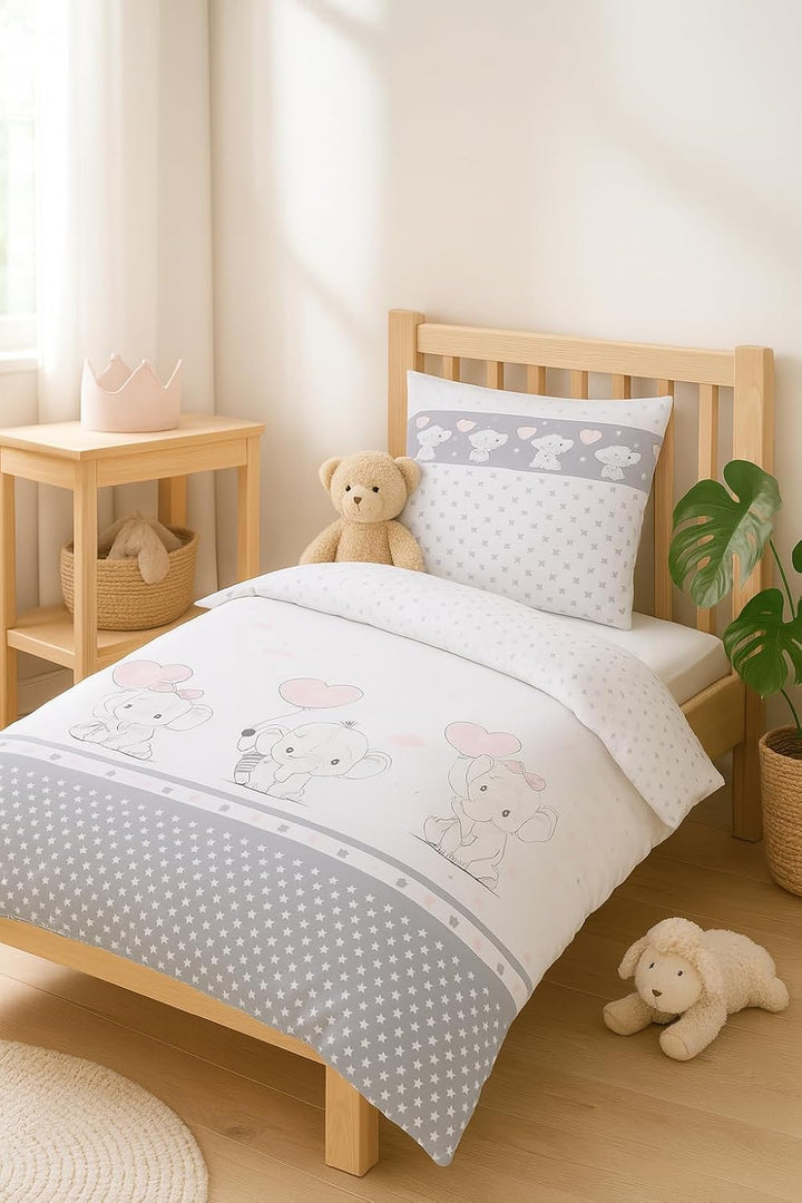 Babylux Bettwäsche Bezug 2 TLG. 100 x 135 cm Kinderbettwäsche Bettwäsche Bettset Babybettwäsche (112