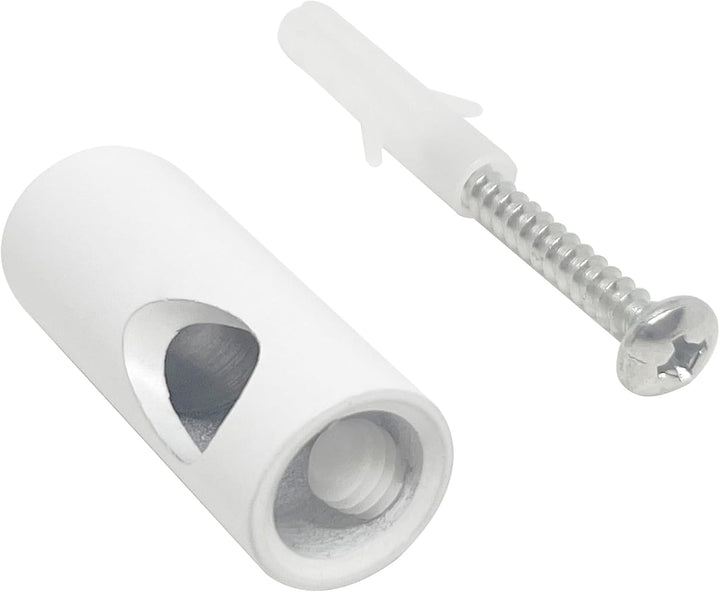 smartect Aluminium Wand- und Deckenpins zum Fixieren von Textilkabeln [4 Stück, Weiss] Deckenbefesti