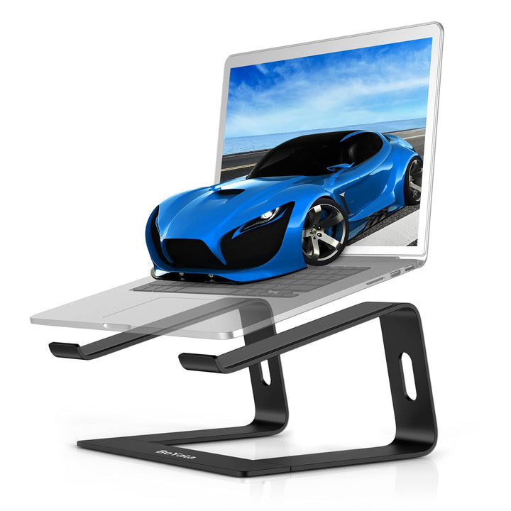 BoYata Laptop Ständer, Ergonomisch Aluminium Notebook Ständer, Tragbarer Belüfteter Laptop Halterung