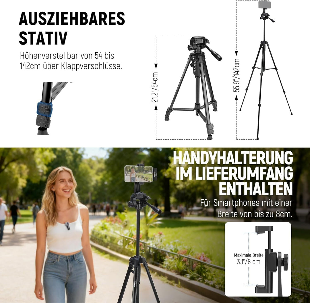 NEEWER Basics Vlogging Set für iPhone Android Phone für YouTube TikTok Streaming Filmaufnahmen Video