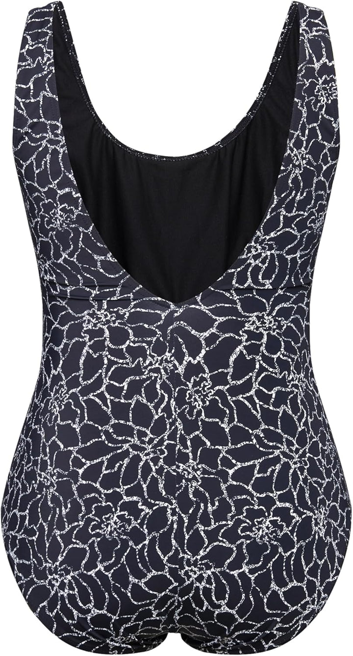 Ulla Popken Damen Badeanzug Badeanzug 60 Schwarz, 60 Schwarz