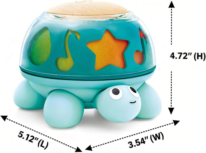 Hape Musik-Schildkröte, Musikalisches Spielzeug ab Geburt, Lernspielzeug mit Sound &amp; Drehfunktion, S