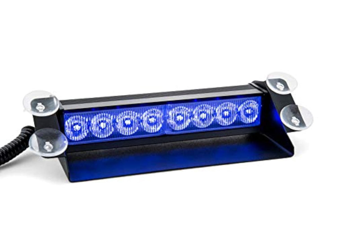 Raptors LED Technik Frontblitzer Shark 8W Scheibenblitzer für Show Cars | Scheibenblitzer 12V | Dash