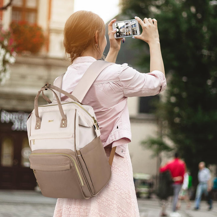 Rucksack Damen,Schulrucksack Mädchen Teenager 15,6 Zoll Laptop Rucksack,Niedlich Schule Rucksack Stu