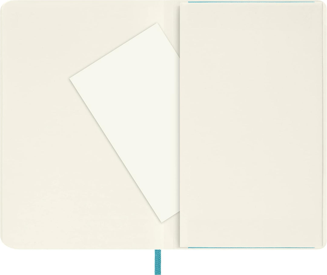 Moleskine Classic Plain Paper Notebook - Soft Cover and Elastic Closure Journal - Color Reef Blue -