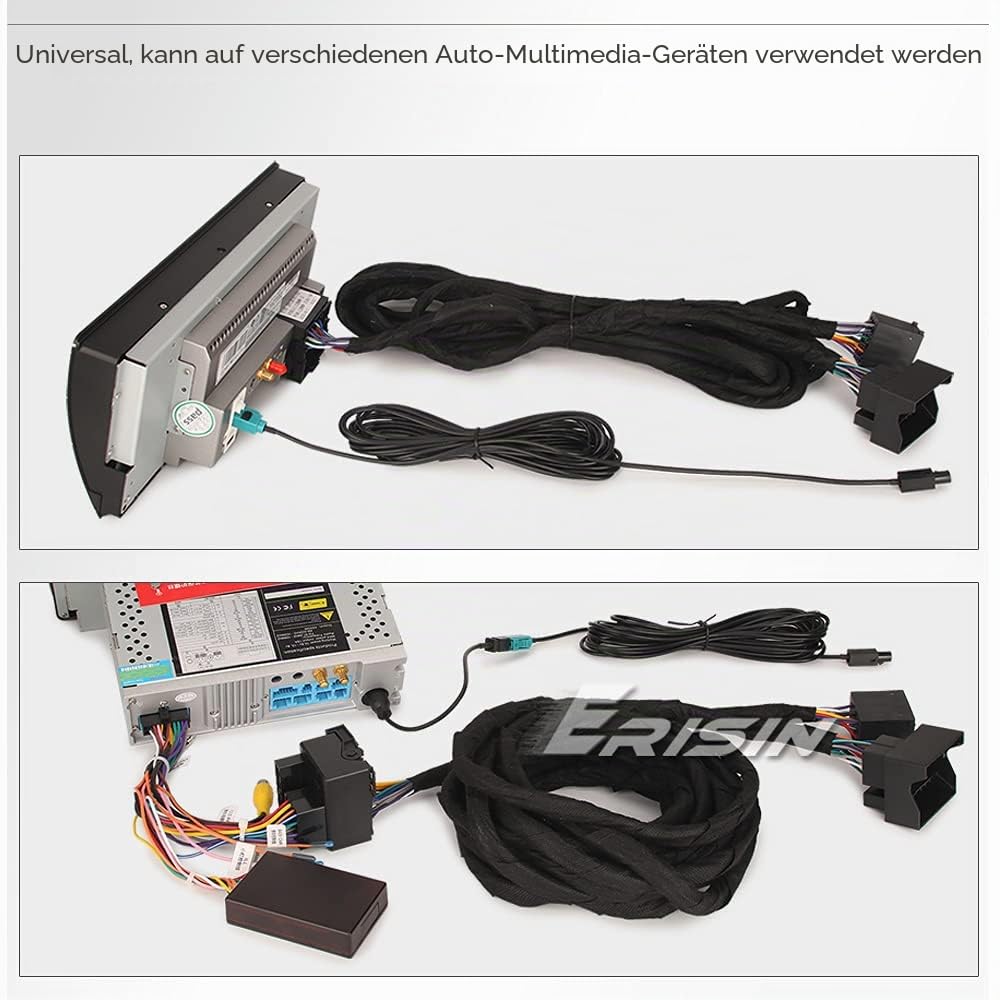 Erisin BM6M Extension Power 6M Kabelbaum Kabel 12 Pin Stecker 6M Strom&Radio Verlängerungskabel für