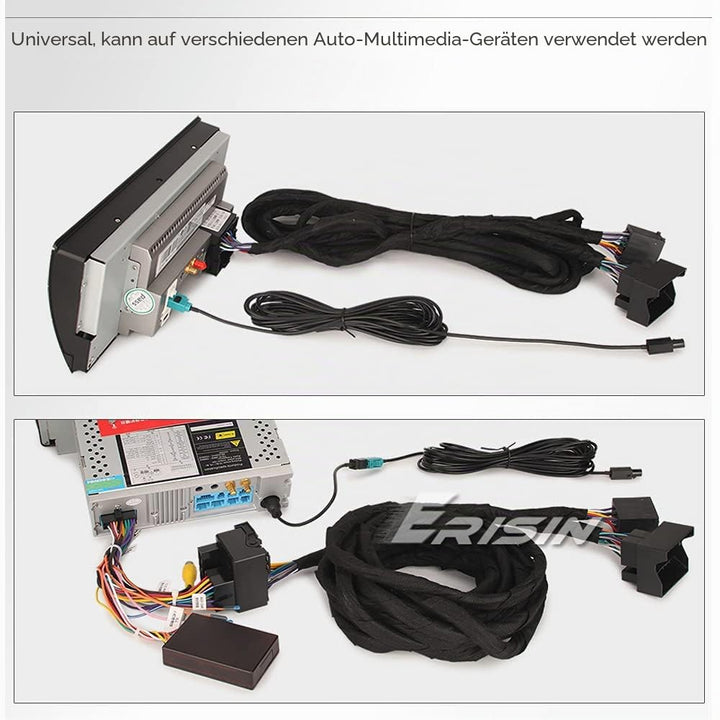 Erisin BM6M Extension Power 6M Kabelbaum Kabel 12 Pin Stecker 6M Strom&Radio Verlängerungskabel für