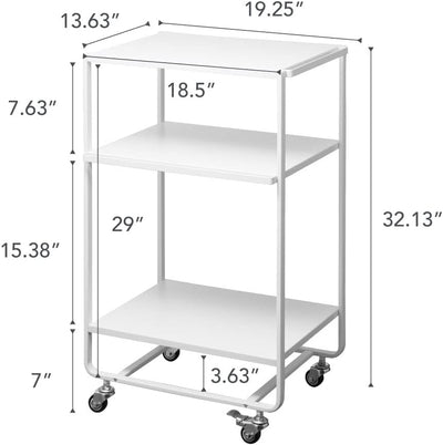 3-tiered kitchen wagon - Tower - White