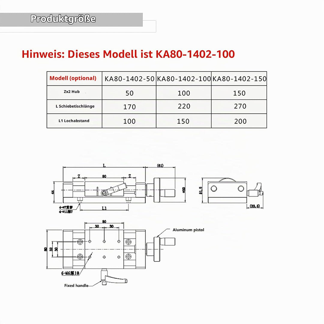 Manueller Linearschlitten，Aluminiumlegierung hoher Genauigkeit Linearschienenbühnenkreuz Linearschie