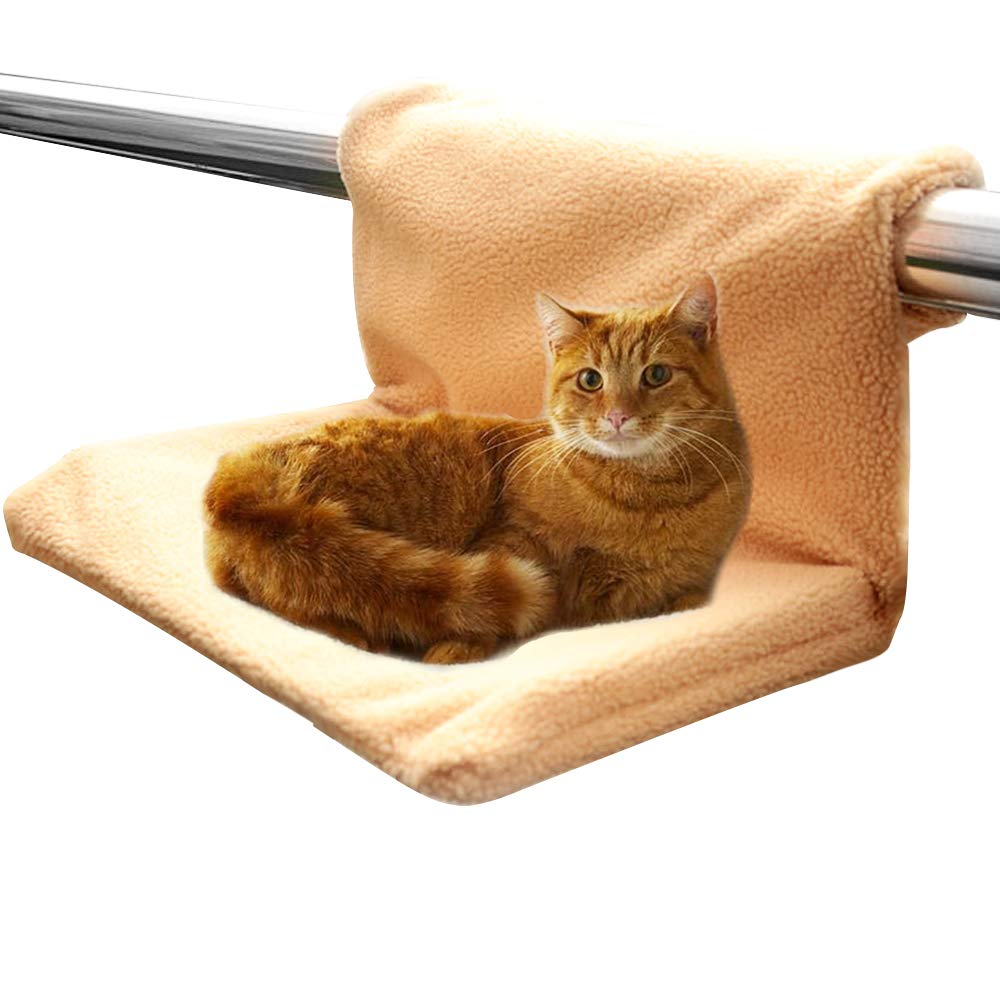 Waschbares Heizkörperbett für Katzen und Hunde, robuster Metallrahmen, warm und bequem, maximales Ha