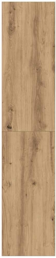 vidaXL Bücherregal/TV-Schrank Altholz-Optik 36x30x143 cm Holzwerkstoff, Bücherregal, Büroregal, Akte