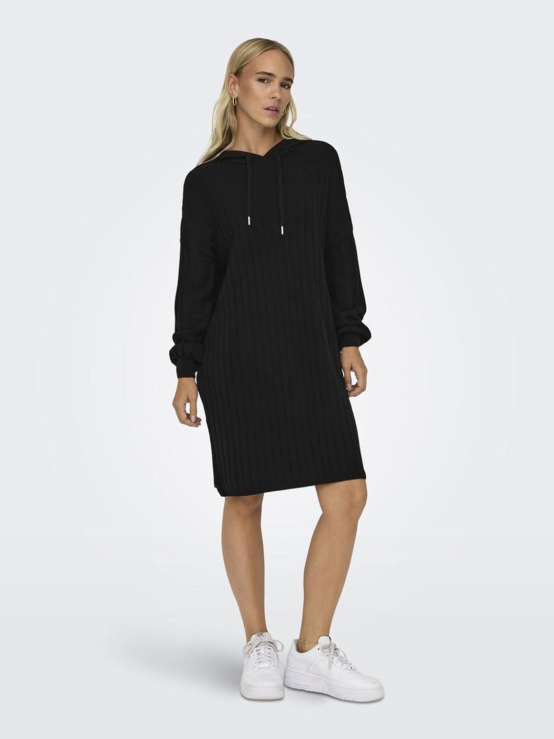 ONLY Female Strickkleid ONLTESSA Langes Kleid XS Schwarz, XS Schwarz