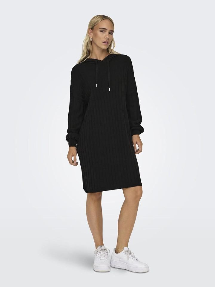 ONLY Female Strickkleid ONLTESSA Langes Kleid XS Schwarz, XS Schwarz