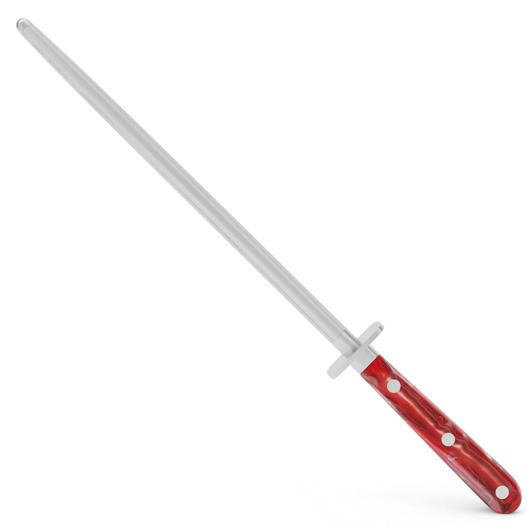 GIESSER seit 1776 - Made in Germany - Wetzstahl 25 cm Red Diamond, PremiumCut Steel No 1, Messerschl