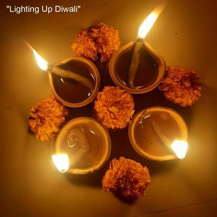Natürlicher Ton, traditionelles Diwali Ke Diye | Erdton Diya | Mitti Ka Diva | Diyas für Pooja (12 S