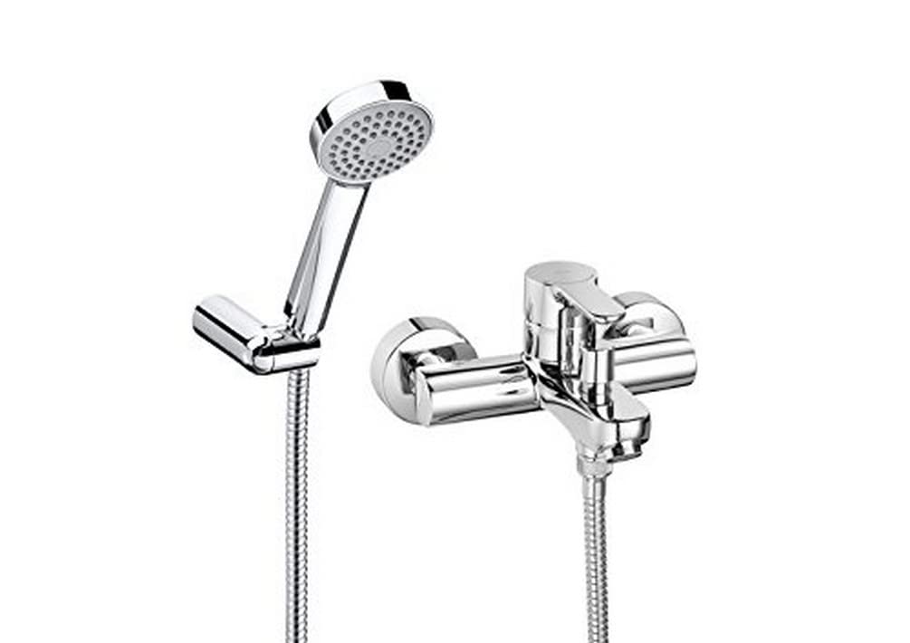 Roca A5A0109C02 Einhebelmischer und Handbrause, automatische Umschaltung, Handbrauseschlauch mit Län