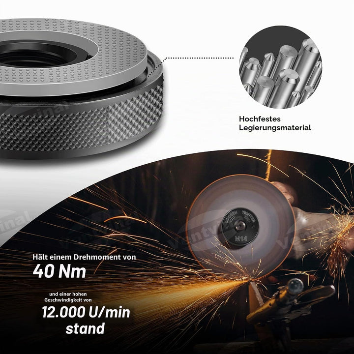 Schnellspannmutter SDS Clic M14, für alle Winkelschleifer von AEG, Black & Decker, Dewalt, Flex, Hit