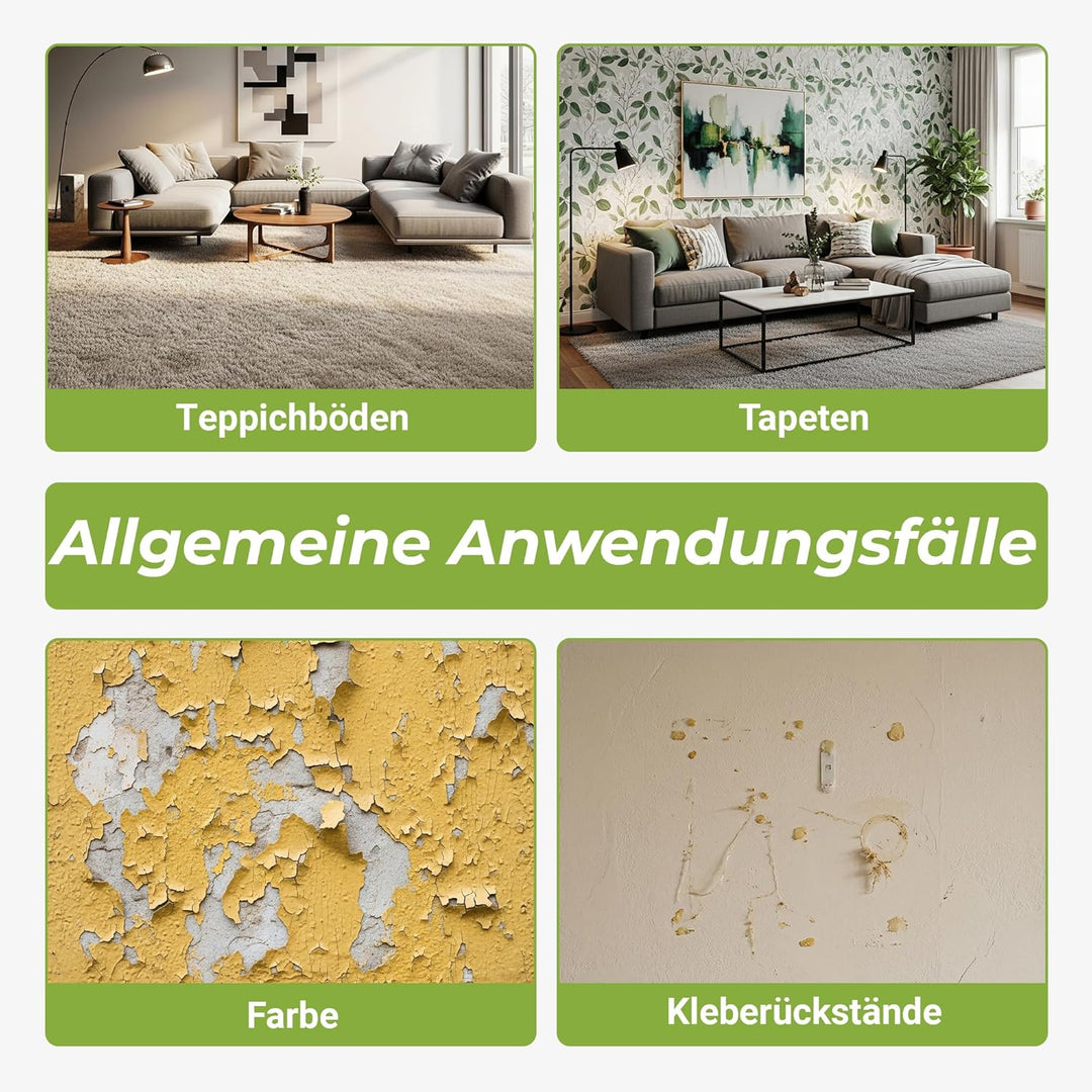 Colorus Tapetenentferner Set 3 tlg | Tapetenschaber 10cm Bodenschaber Tapetenlöser | Stachelwalze Ig