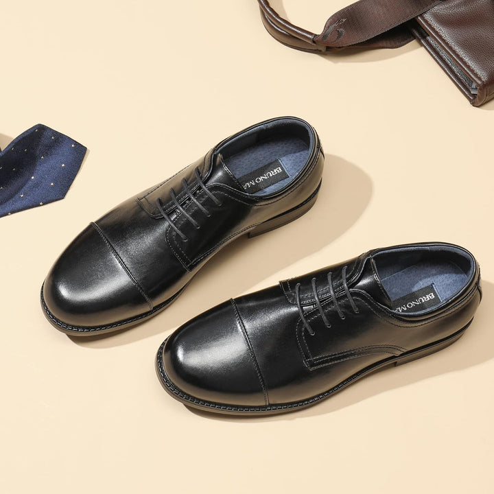 Bruno Marc Herren Anzugschuhe Derby Schnürhalbschuhe Businessschuhe Oxfords 39 EU Schwarz, 39 EU Sch