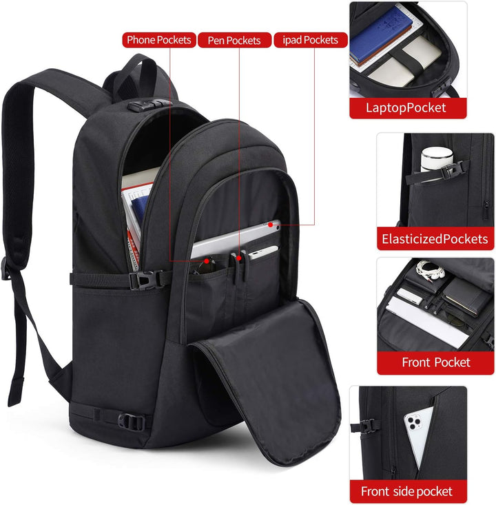 Laptop Rucksack Herren,17 Zoll Laptop Anti Diebstahl Rucksack Tasche Schulrucksack Business Notebook