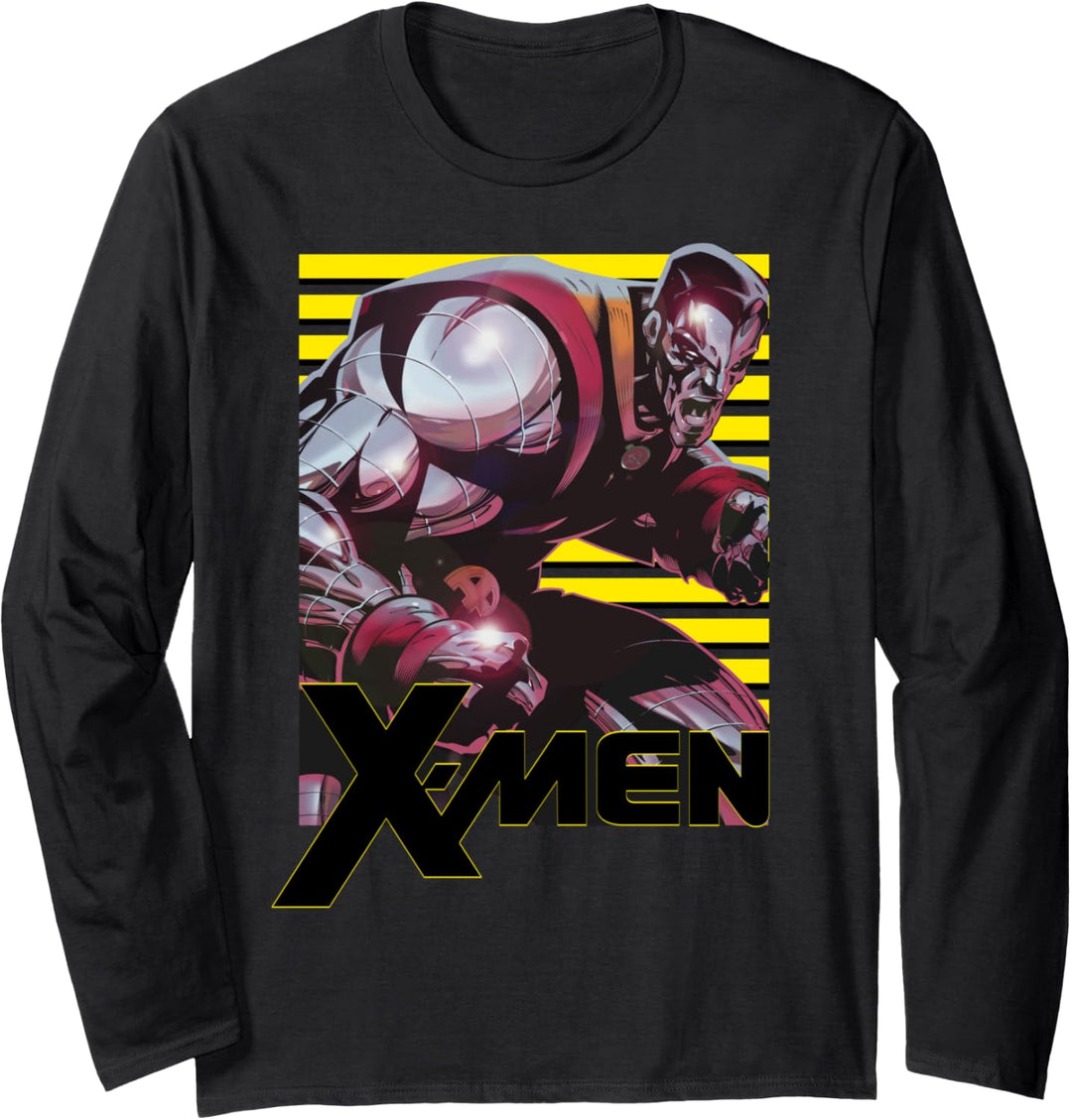Marvel X-Men Colossus Classic Retro Profile Langarmshirt