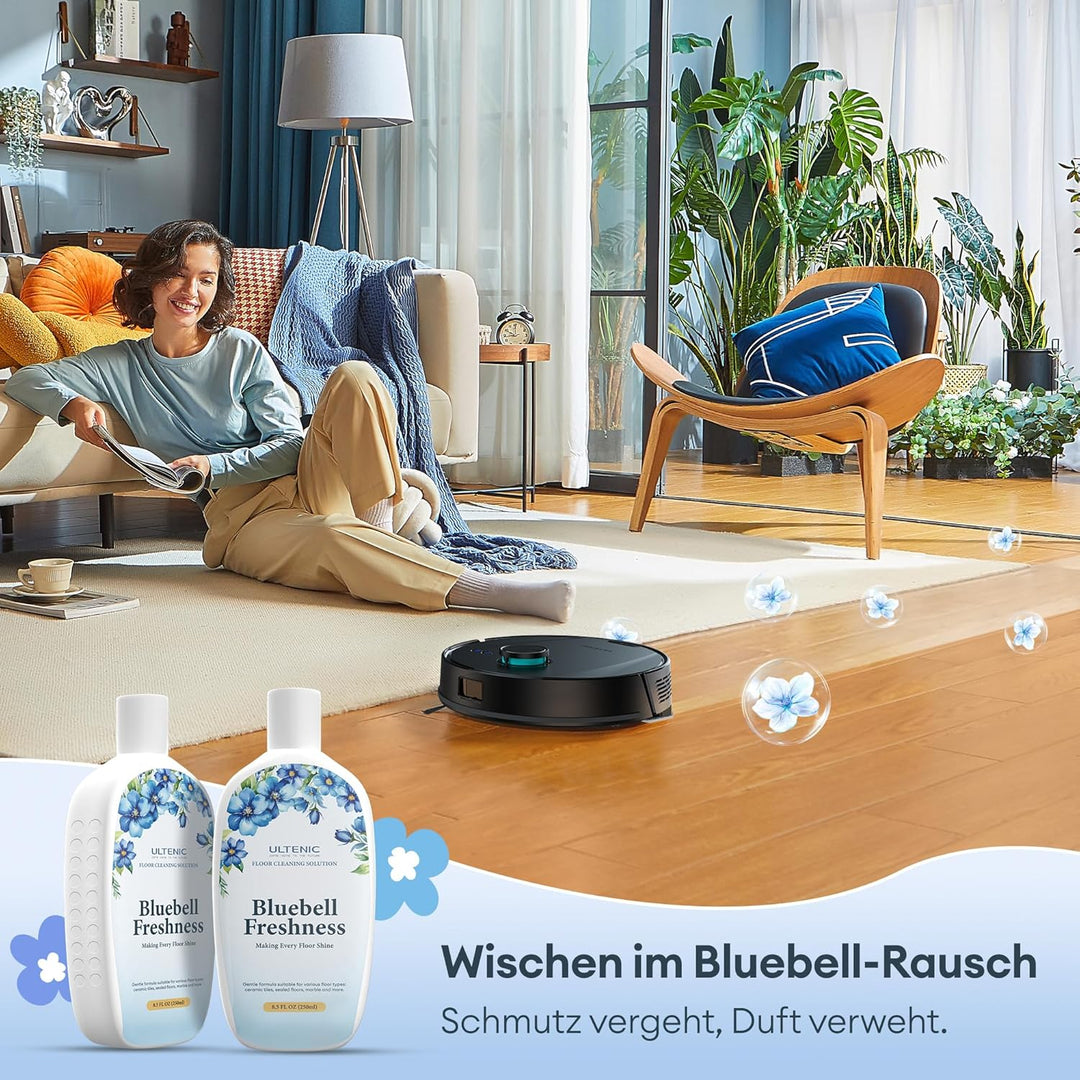 Ultenic T20 Pro Saugroboter mit Wischfunktion 8000 Pa, Staubsauger Roboter mit Absaugstation 3,5 L,