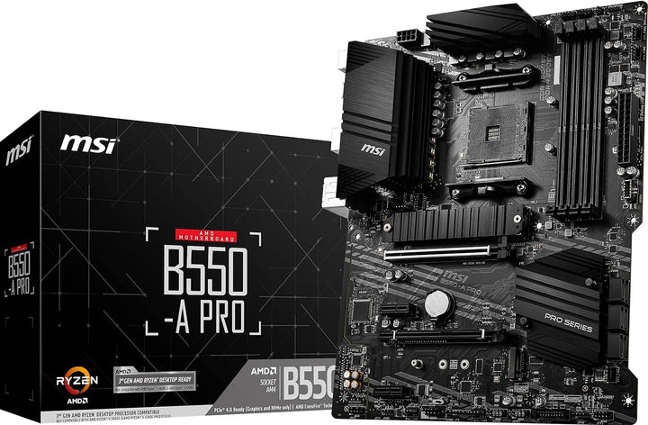 MSI B550-A PRO (AMD AM4, DDR4, M.2, USB 3.2 Gen 2, HDMI, ATX Motherboard) Mainboard B550-A PRO