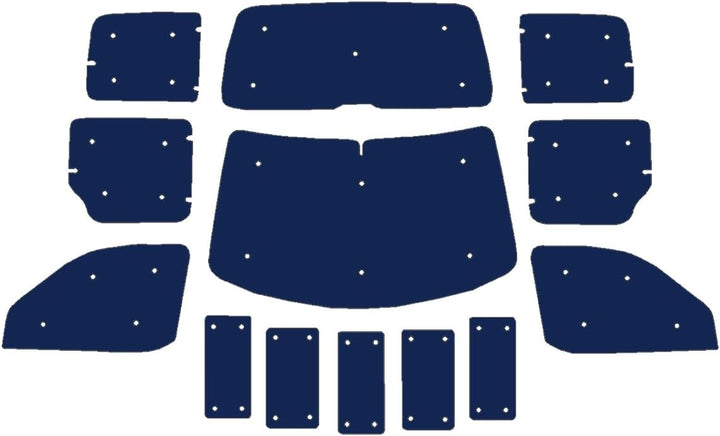 Fensterrollo-Set für Citroen Berlingo (1996–2007), komplettes Set + Dach, reversibel und Thermisch m