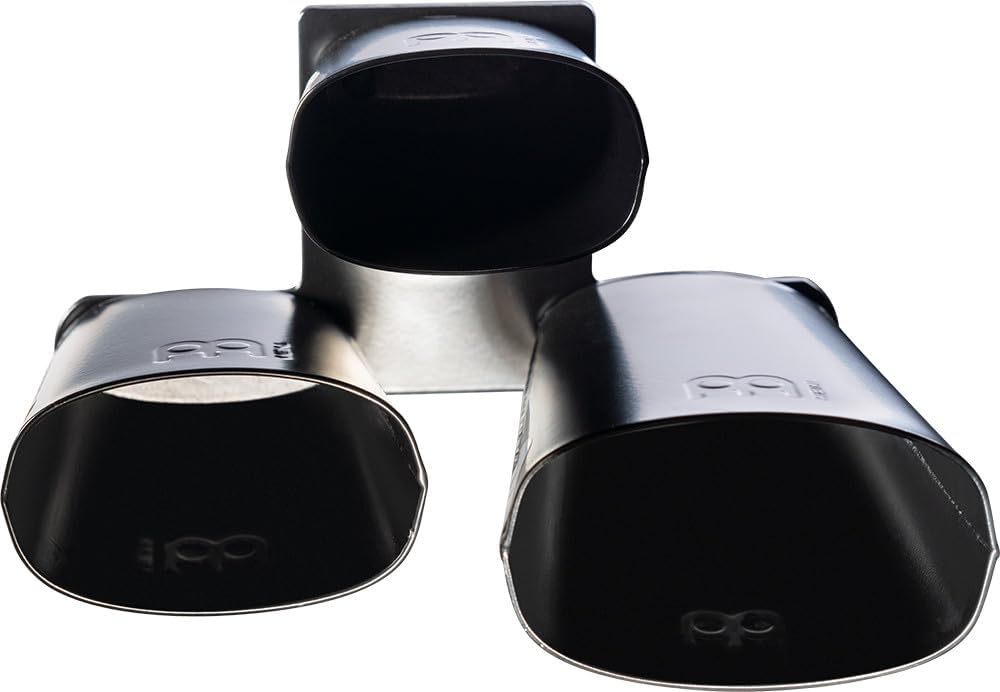 Meinl Percussion SLTRI-BK Triple Bell, schwarz