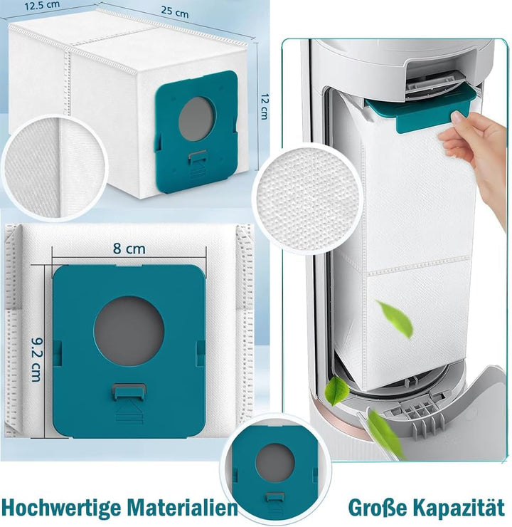 8 Stück Staubbeutel für Samsung Bespoke Jet Pro Extra/Complete Extra,2.7L grosse Kapazität for Samsu
