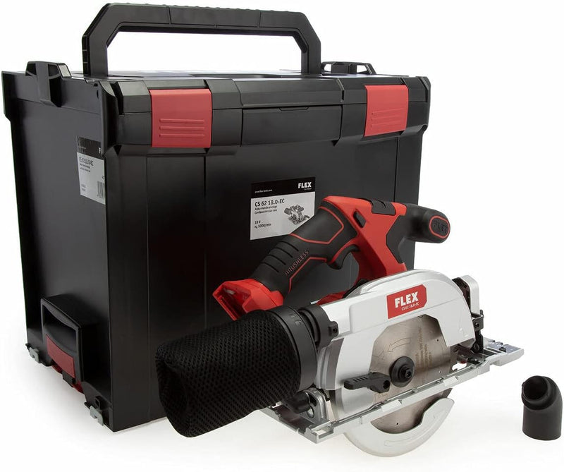Flex CS 62 18.0-EC Akku-Kreissäge, 18 V, Rot, Einheitsgrösse, 417939, Rot, einheitsgrösse