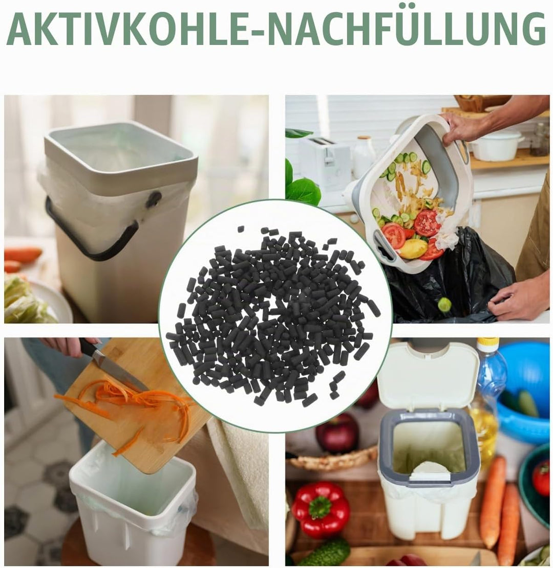 BESTOYARD Aktivkohlefilter Nachfüllpack Für Küchenkomposter Kompostfilter Mit Geruchsabsorption Zur