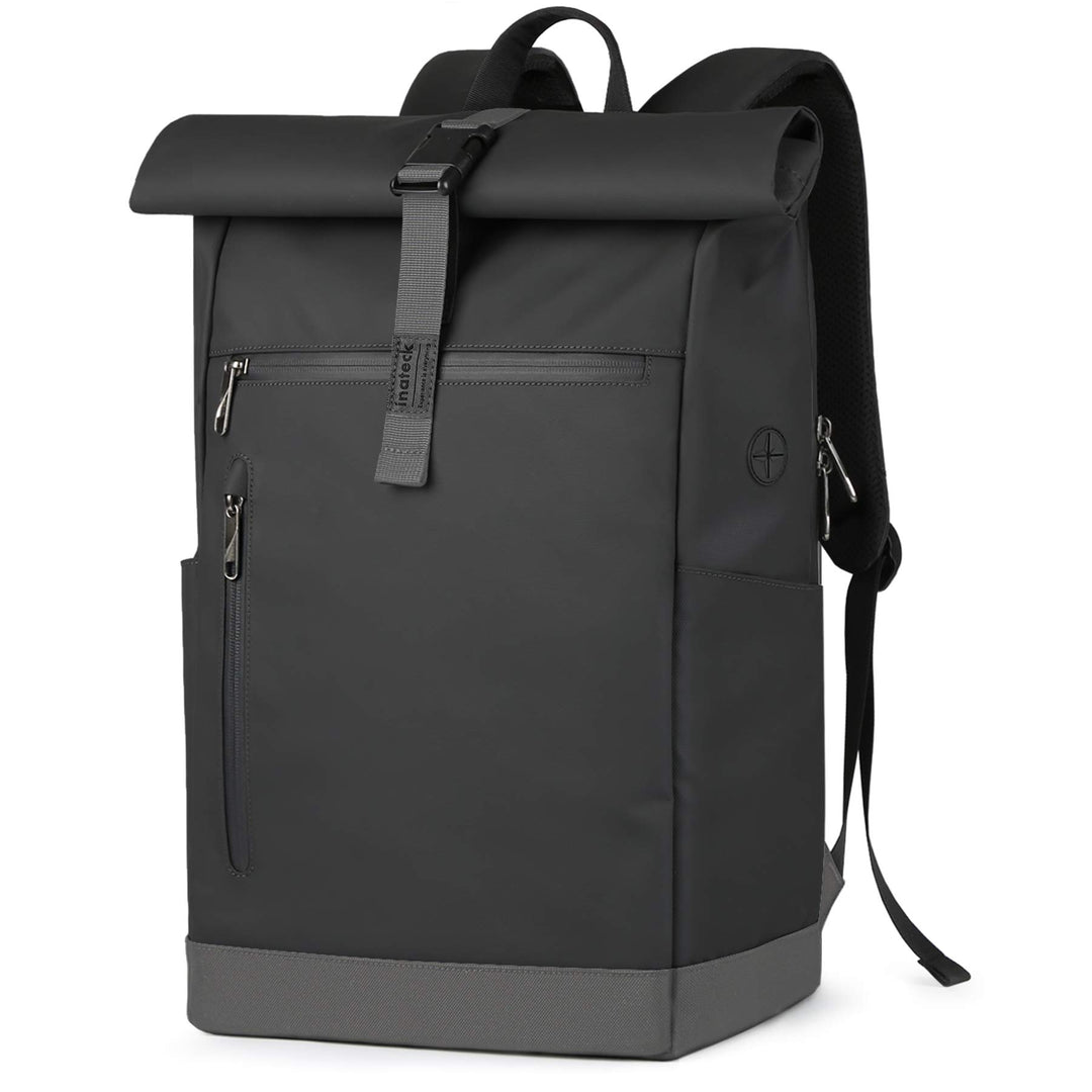 Inateck RollTop Rucksack Herren Damen 25L-30L Fahrradrucksack LaptopRucksack Schulrucksack für Uni F