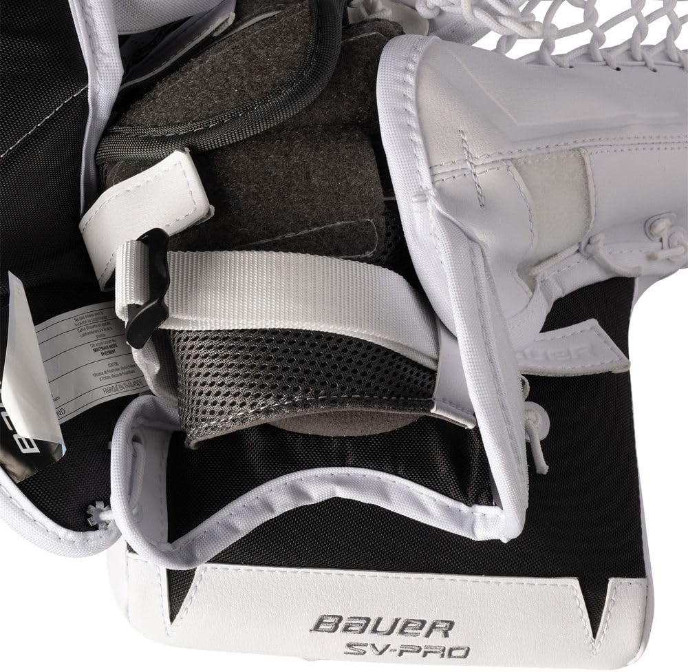 Bauer SV-Pro Eishockey Torwartfanghand Catcher Senior weiss Weiss UNISIZE links - Linksfänger, Wei&#