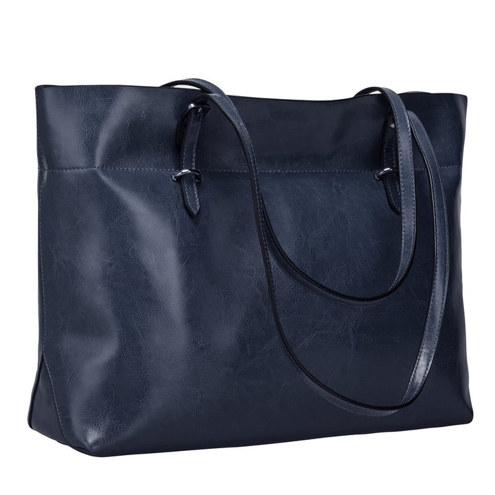 S-ZONE Damen Handtasche Rindspalt Leder Schultertasche Umhängetasche Grosse Shopper Tote Beutel Köni
