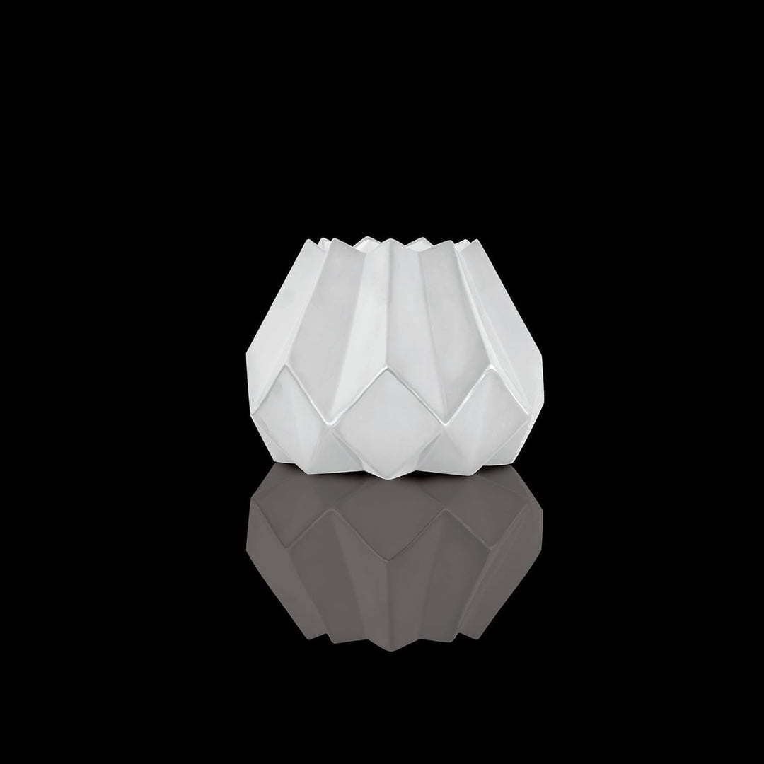 Goebel Vase 19 cm - Polygono Star, Kaiser Porzellan 25,5x19cm Weiss, 25,5x19cm Weiß