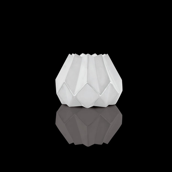Goebel Vase 19 cm - Polygono Star, Kaiser Porzellan 25,5x19cm Weiss, 25,5x19cm Weiß