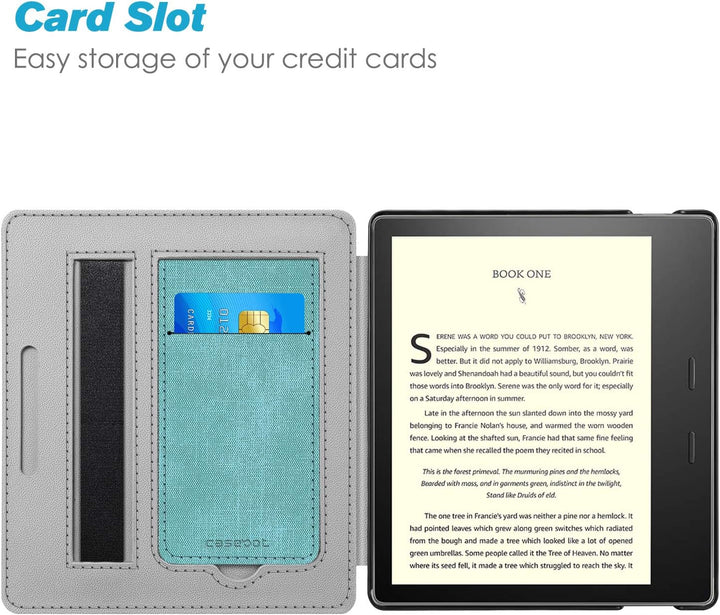 CASEBOT Hülle kompatibel für Kindle Oasis 10. Generation (2019 Modell) und 9. Generation (2017 Model