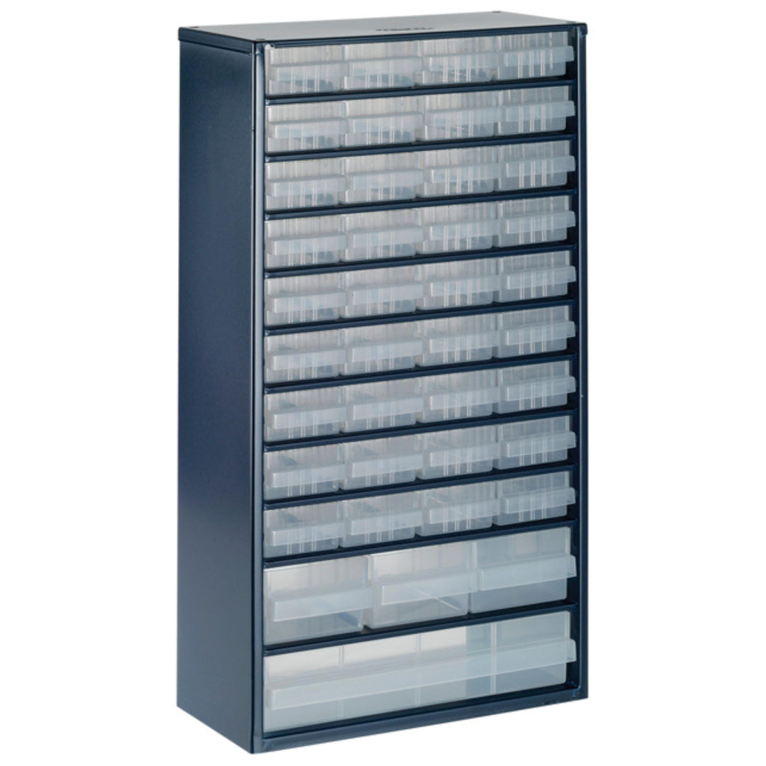 raaco Kleinteilemagazin C12-40 mit 40 Schubladen, Tragkraft 36.3 kg, 15 x 30.6 x 55.2 cm, geeignet f